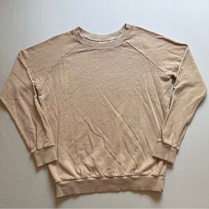 JUNGMAVEN Beige crew neck raglan long sleeve pullover sweater